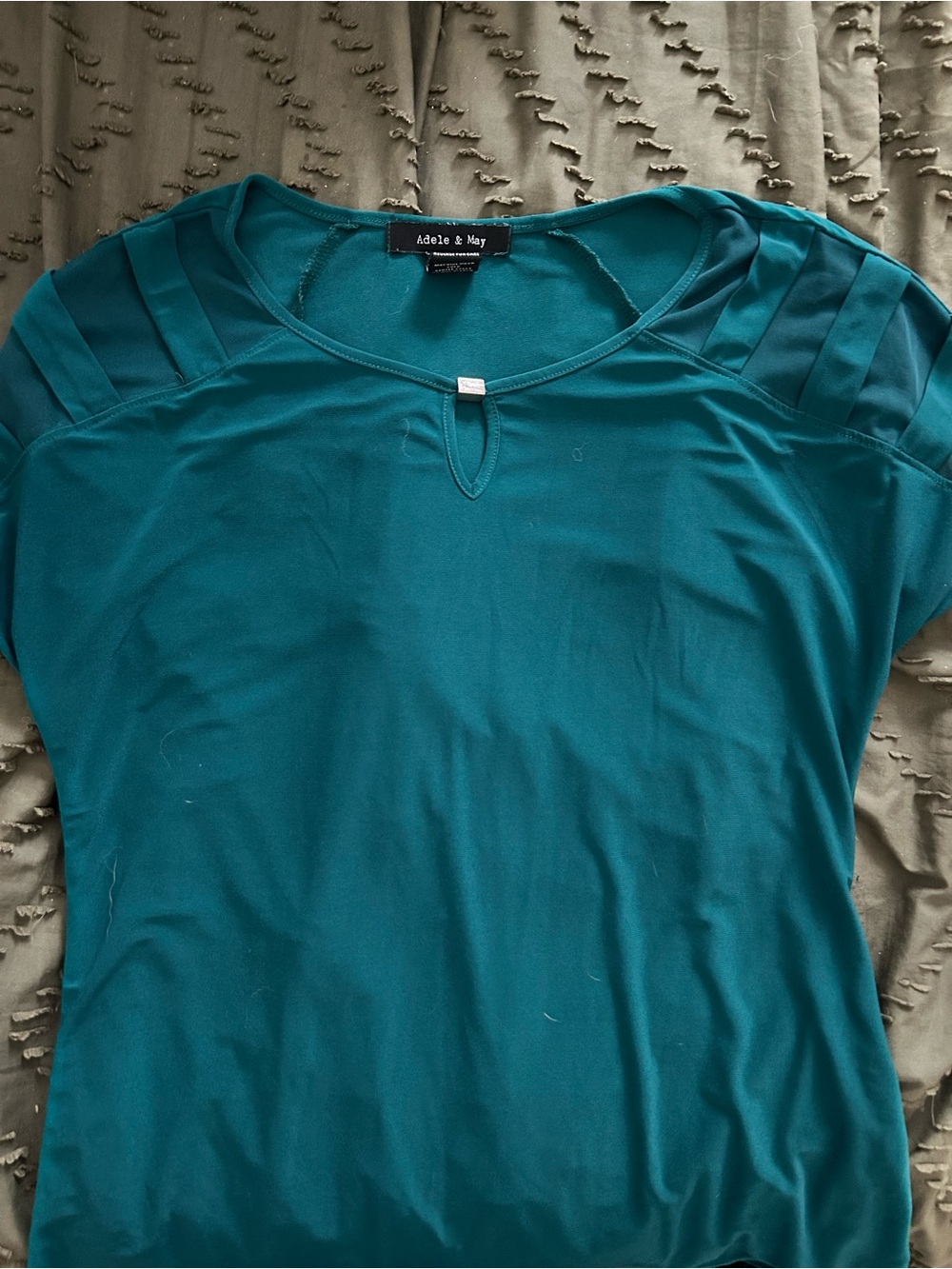 Emerald Green Short Sleeve Women's Top